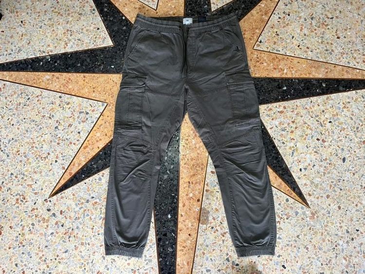 เขียว กางเกง 📌H แอนด์ M - CARGO JOGGER PANTS เอว35-38