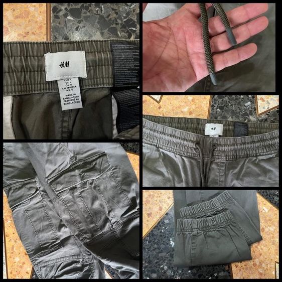 📌H แอนด์ M - CARGO JOGGER PANTS เอว35-38 รูปที่ 4