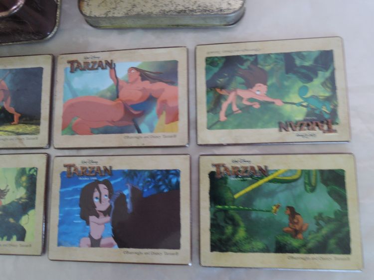 การ์ดเหล็ก Trazan 1999 Walt Disney Metal Cards พร้อมกล่องเหล็ก รูปที่ 2