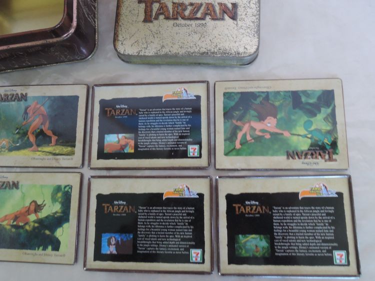 การ์ดเหล็ก Trazan 1999 Walt Disney Metal Cards พร้อมกล่องเหล็ก รูปที่ 3