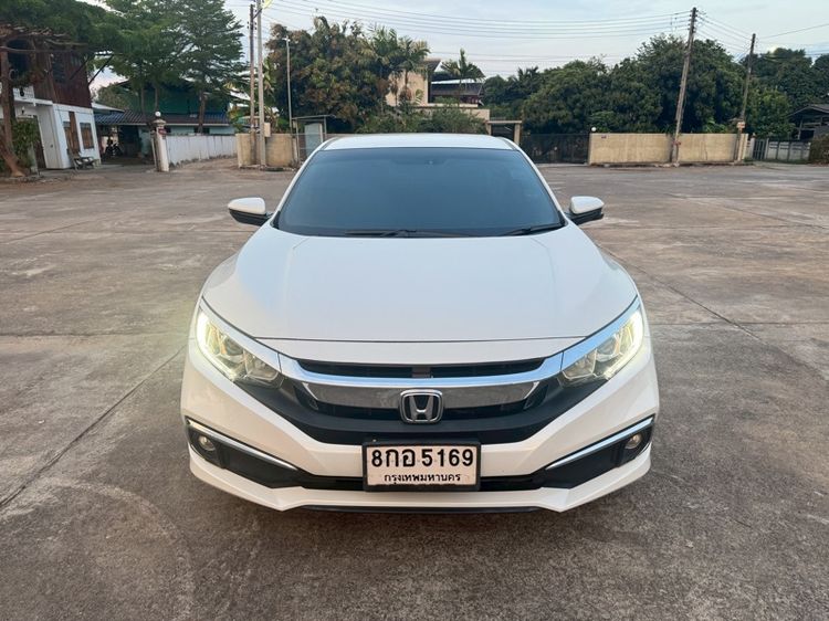Honda Civic 2019 1.8 EL i-VTEC Sedan เบนซิน ไม่ติดแก๊ส เกียร์อัตโนมัติ ขาว