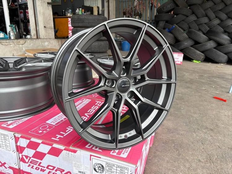 ล้อแม็กมือ1 ขอบ18 RR11 5รู114 กว้าง8.5 ออฟ35 สีเทากัน ล้อเบา FLOW FORMING งานSEVENFIFTH งานสวยมาก  รูปที่ 6