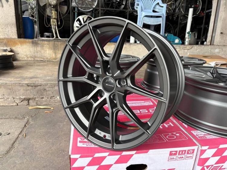 ล้อแม็กมือ1 ขอบ18 RR11 5รู114 กว้าง8.5 ออฟ35 สีเทากัน ล้อเบา FLOW FORMING งานSEVENFIFTH งานสวยมาก  รูปที่ 5