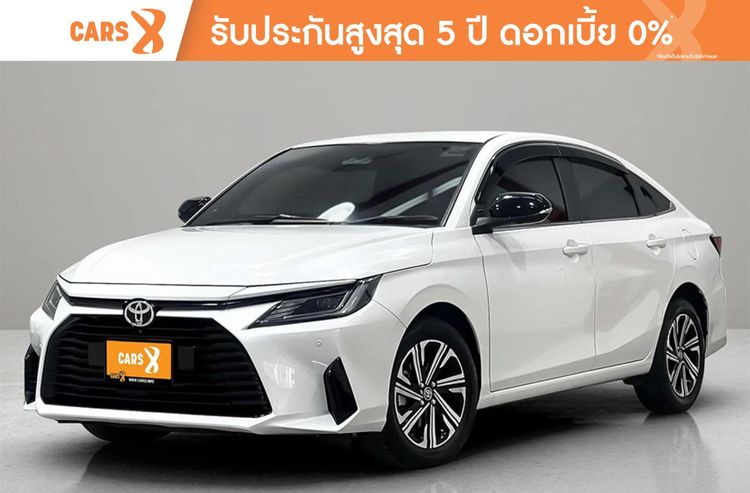 Toyota Yaris ATIV 2023 1.2 Premium Luxury Sedan เบนซิน ไม่ติดแก๊ส เกียร์อัตโนมัติ ขาว