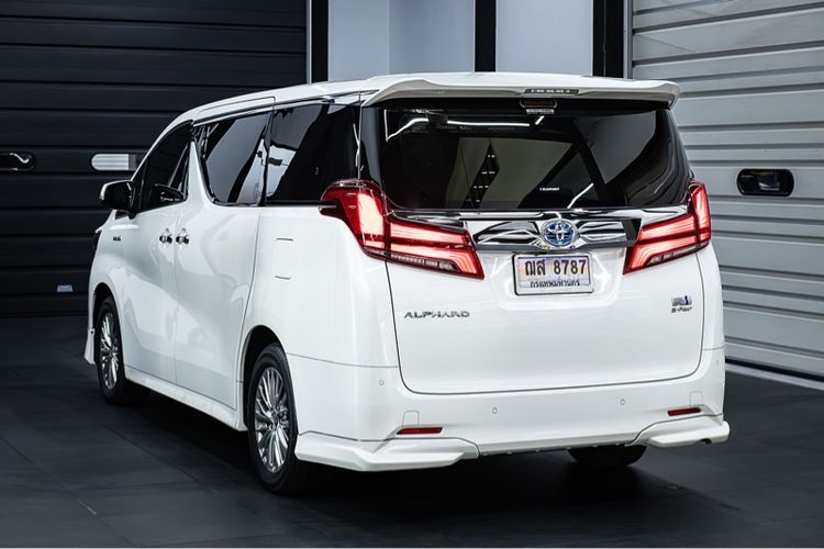 Toyota Alphard 2021 2.5 HV SR C-Package 4WD Van ไฮบริด ไม่ติดแก๊ส เกียร์อัตโนมัติ ขาว รูปที่ 3