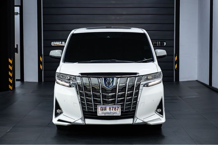 Toyota Alphard 2021 2.5 HV SR C-Package 4WD Van ไฮบริด ไม่ติดแก๊ส เกียร์อัตโนมัติ ขาว รูปที่ 2