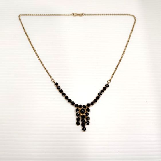 🔖สร้อยคอระย้า นิลแท้ งานสีทองสด ของจริงสวยมาก รูปที่ 2