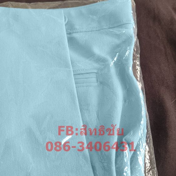 กางเกง Chino GQ สีฟ้า เอว 29-30นิ้ว ของแท้ ใหม่ยังไม่ได้แกะซอง รูปที่ 7