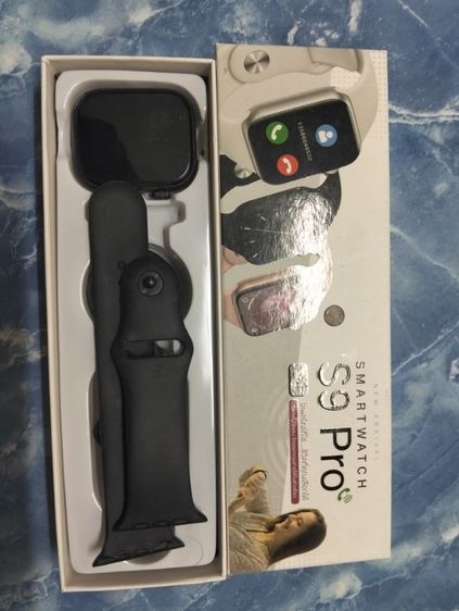 ดำ โลหะ นาฬิกาsmart watch สภาพดีมือสองไม่เคยใช้