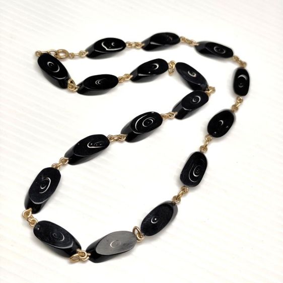 🔖สร้อยคอวัสดุธรรมชาติ งานหายาก ตะขอทองตอกโค๊ต 12k งานจากญี่ปุ่น