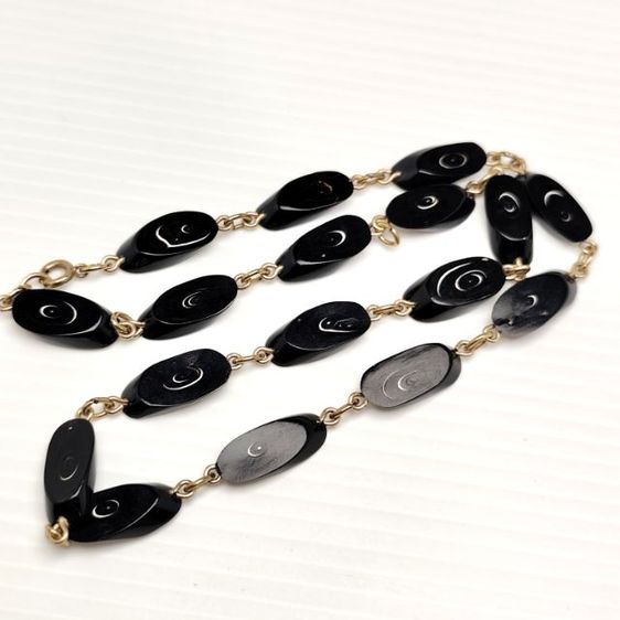 🔖สร้อยคอวัสดุธรรมชาติ งานหายาก ตะขอทองตอกโค๊ต 12k งานจากญี่ปุ่น รูปที่ 8