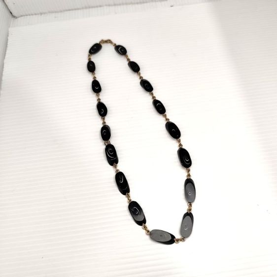 🔖สร้อยคอวัสดุธรรมชาติ งานหายาก ตะขอทองตอกโค๊ต 12k งานจากญี่ปุ่น รูปที่ 6