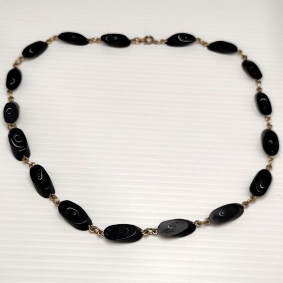 🔖สร้อยคอวัสดุธรรมชาติ งานหายาก ตะขอทองตอกโค๊ต 12k งานจากญี่ปุ่น รูปที่ 9