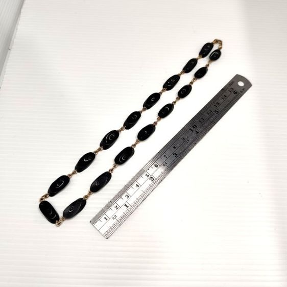 🔖สร้อยคอวัสดุธรรมชาติ งานหายาก ตะขอทองตอกโค๊ต 12k งานจากญี่ปุ่น รูปที่ 5