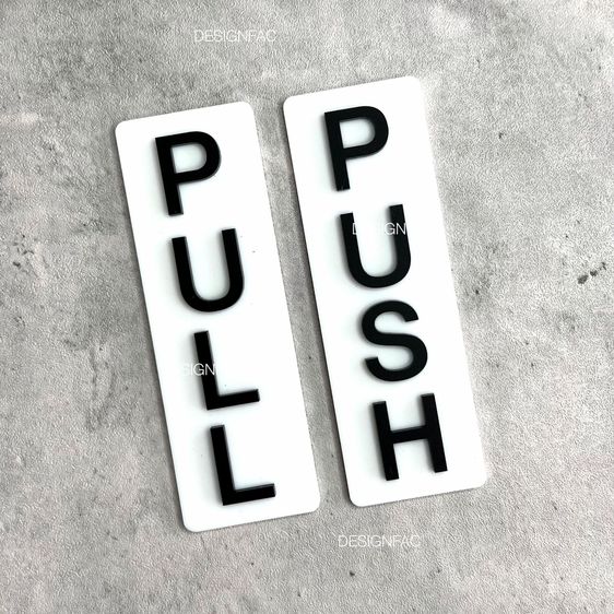 ป้ายดึงผลัก ป้ายเลื่อน ป้ายประตูเลื่อน สไตล์โมเดิร์น มินิมอล ลอฟท์ รูปที่ 17