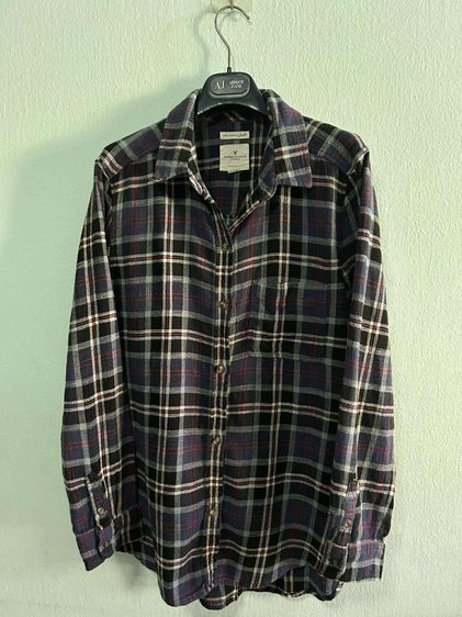 🌈 เสื้อลายสก๊อต เสื้อเชิ้ตแขนยาว แบรนด์ American Eagle(อเมริกันอีเกิ้ล) แบรนด์แท้💯แบรนด์ดัง💯 🌈 รูปที่ 2