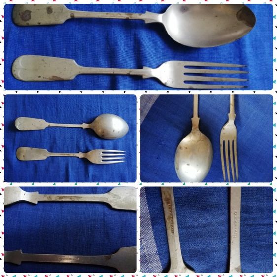 ชุดช้อนส้อมจากอังกฤษ Sheffield England เป็นของเก่าเก็บ 
