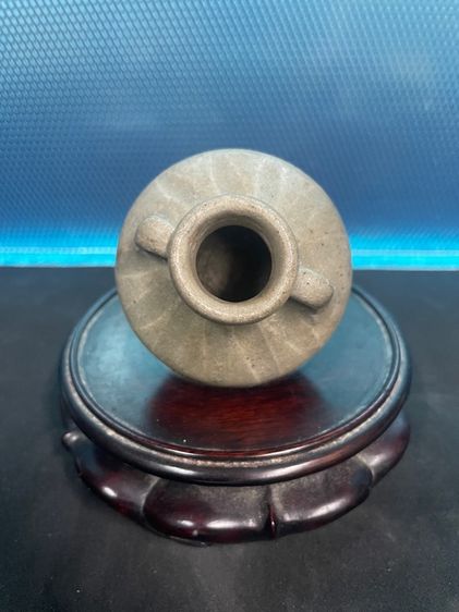 กระปุก เตาบ้านเกาะน้อย เคลือบเขียว สวยสมบูรณ์ รูปที่ 3