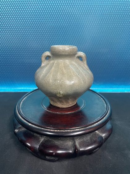 กระปุก เตาบ้านเกาะน้อย เคลือบเขียว สวยสมบูรณ์