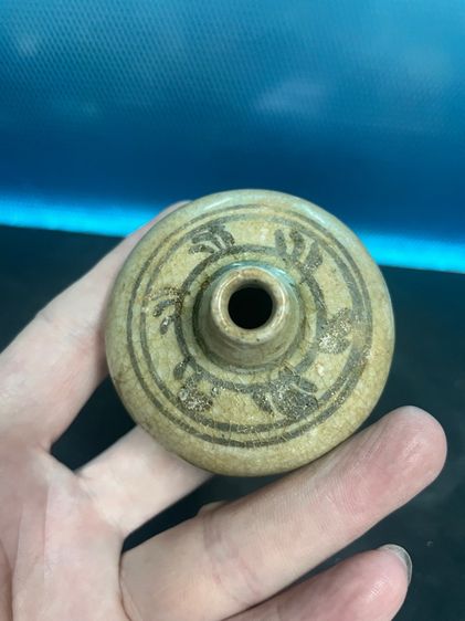 กระปุก ลายดำใต้เคลือบ เตาป่ายาง สุโขทัย รูปที่ 3