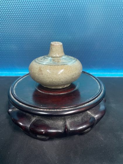 กระปุก ลายดำใต้เคลือบ เตาป่ายาง สุโขทัย รูปที่ 2