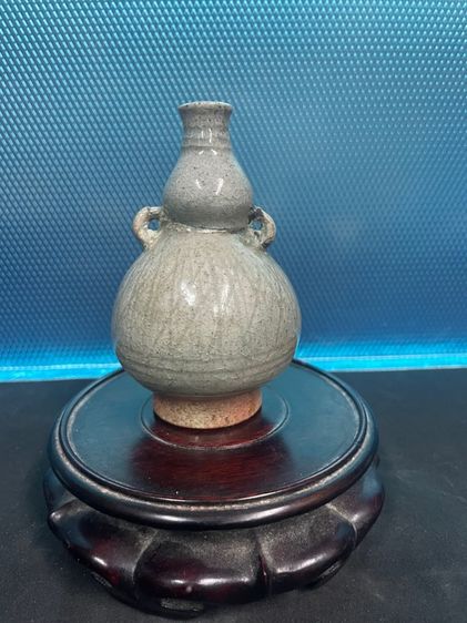 กระปุกทรงน้ำเต้า เคลือบเขียว บ้านป่ายาง ศรีสัชนาลัย สุโขทัย