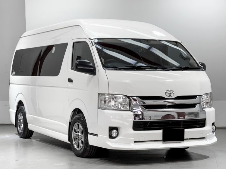 Toyota Commuter 2019 3.0 Van ดีเซล เกียร์อัตโนมัติ ขาว รูปที่ 3