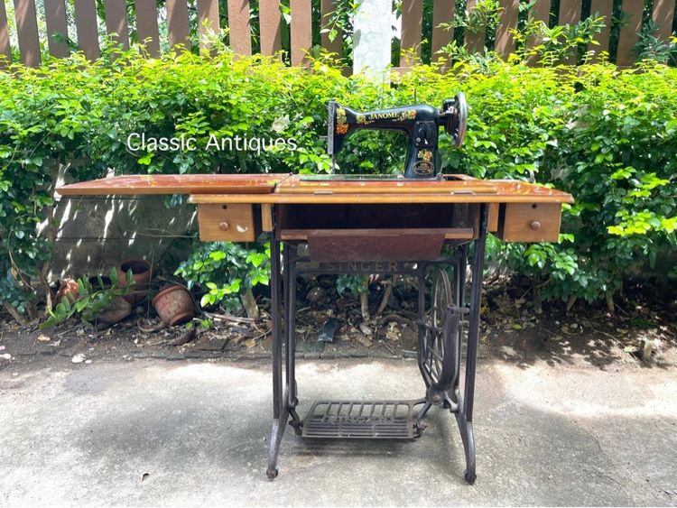 ขาจักร SINGER พร้อมหัวจักร โบราณสะสม