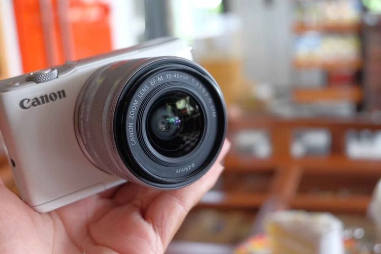 กล้อง canon eos m10 +15-45 สีขาวเต็มระบบ   พร้อมใช้  เมนูไทย  รูปที่ 3