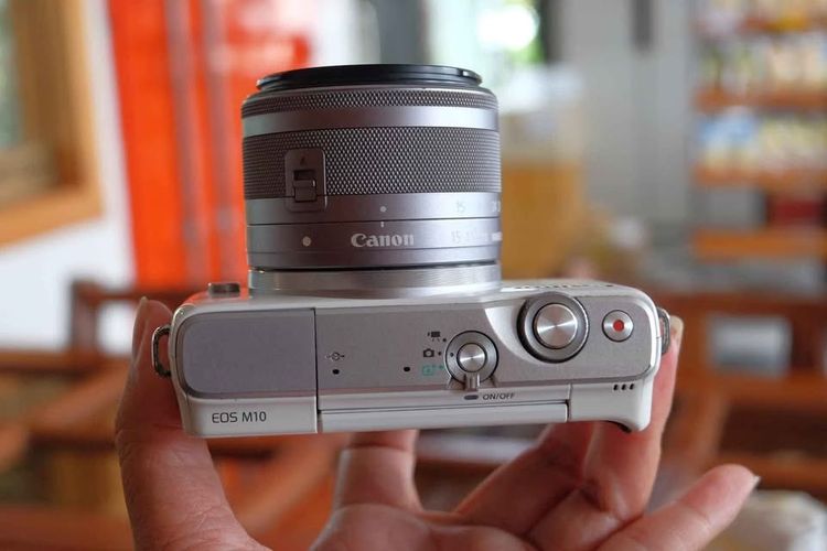 กล้อง canon eos m10 +15-45 สีขาวเต็มระบบ   พร้อมใช้  เมนูไทย  รูปที่ 4