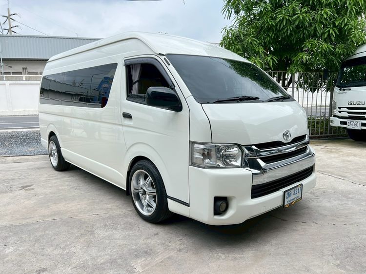 Toyota Commuter 2014 3.0 Van ดีเซล ไม่ติดแก๊ส เกียร์อัตโนมัติ ขาว รูปที่ 3