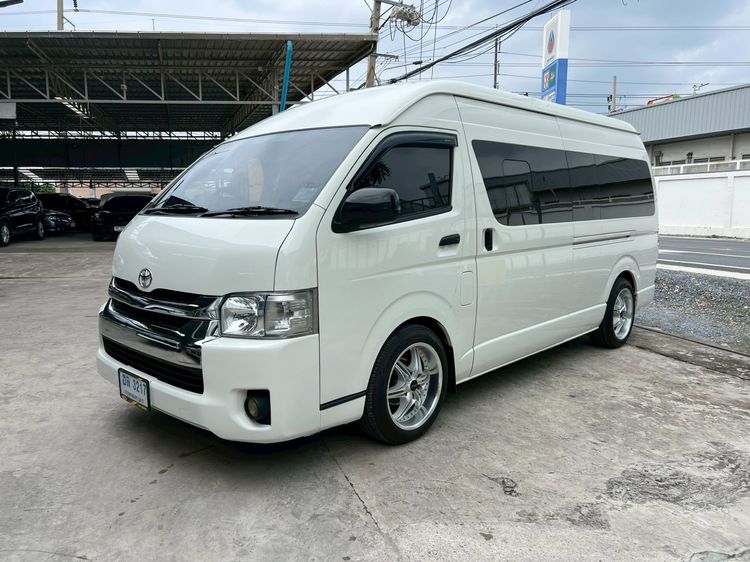 Toyota Commuter 2014 3.0 Van ดีเซล ไม่ติดแก๊ส เกียร์อัตโนมัติ ขาว รูปที่ 2