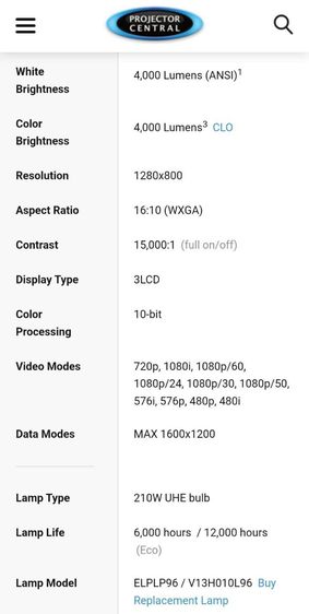 Epson projector 4,000 lumens รูปที่ 5