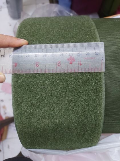 ตีนตุ๊กแก ขนาด 4 นิ้ว สีขี้ม้า อย่างดี เมจิกเทปทหารบก เวลโก้เทป ทำอาร์ม   รูปที่ 2