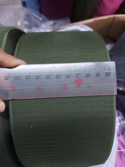ตีนตุ๊กแก ขนาด 4 นิ้ว สีขี้ม้า อย่างดี เมจิกเทปทหารบก เวลโก้เทป ทำอาร์ม   รูปที่ 3