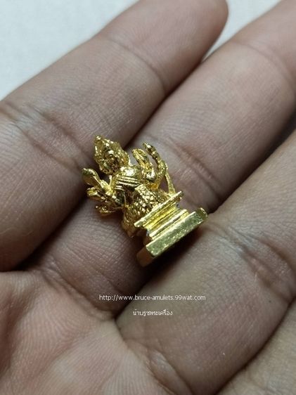 รูปหล่อพระพรหมสี่หน้า หลวงปู่ดู่ วัดสะแก อยุธยา ปี๒๕๒๕ รุ่นตลาดเจ้าพรหม เนื้อกะไหล่ทอง