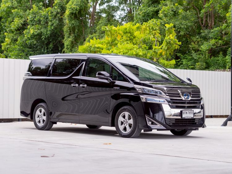 รถ Toyota Vellfire 2.5 HV X 4WD สี ดำ