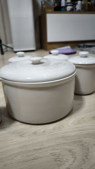 ชุดหม้อพร้อมฝา เซรามิก และ แก้ว 4 ใบ พร้อมฝา รูปที่ 4