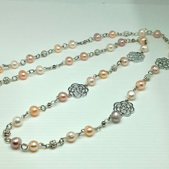 🔖สร้อยมุกแท้ แบรนด์ Jinka Nezu ลายกุหลาบ งานจากญี่ปุ่น รูปที่ 9