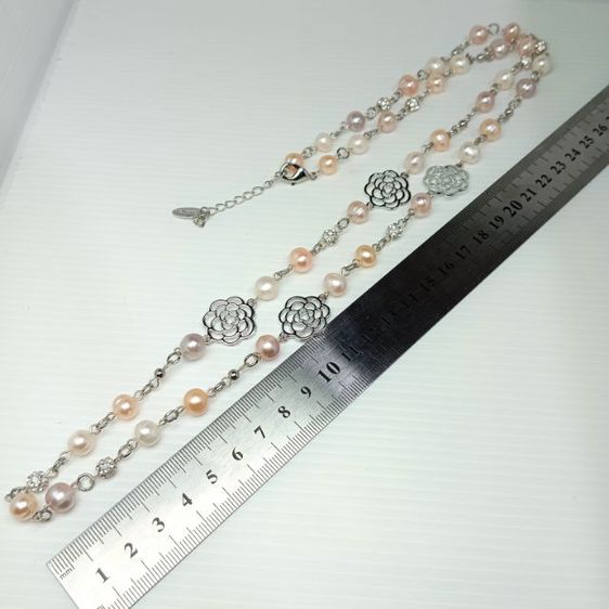 🔖สร้อยมุกแท้ แบรนด์ Jinka Nezu ลายกุหลาบ งานจากญี่ปุ่น รูปที่ 7