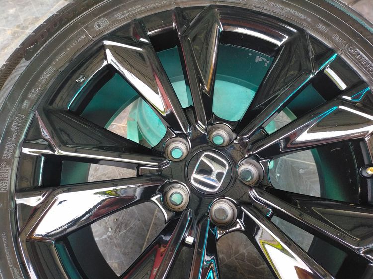 แม็กฮอนด้า ขอบ19 สีอบpowder coat พร้อมยางดันลอป 225 55 19 ปี24 ยางสวยทุกเส้นใส่ CRV g6 ตัวท็อปและตัวรองท็อป แปลงใส่ยี่ห้ออื่น 5 รู 120 รูปที่ 8