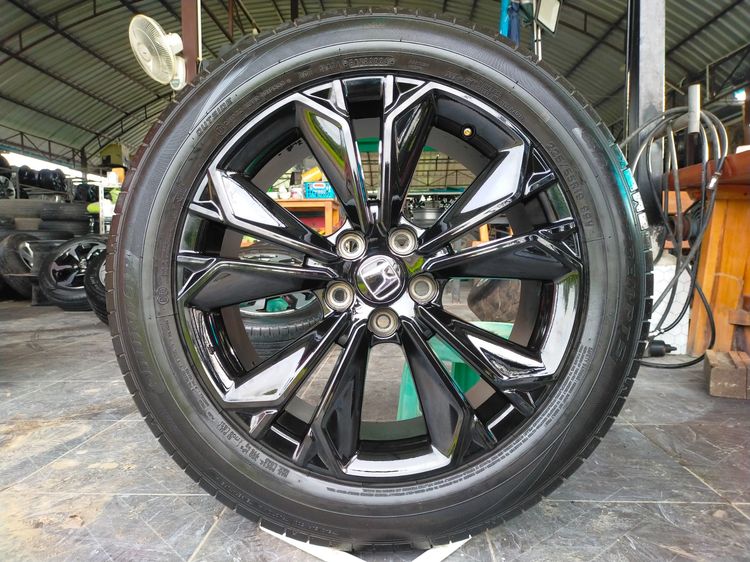 แม็กฮอนด้า ขอบ19 สีอบpowder coat พร้อมยางดันลอป 225 55 19 ปี24 ยางสวยทุกเส้นใส่ CRV g6 ตัวท็อปและตัวรองท็อป แปลงใส่ยี่ห้ออื่น 5 รู 120 รูปที่ 3