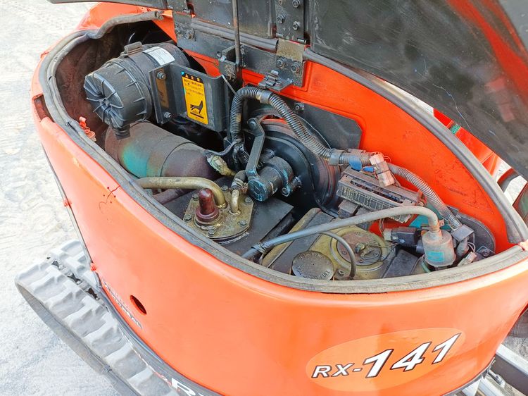  รถขุด แบคโฮ  Kubota RX-141  ขนาด 1.4 ตัน PC14   คอนโทรลน้ำมัน แทรคยาง บูมอาร์มสไลด์ รูปที่ 14