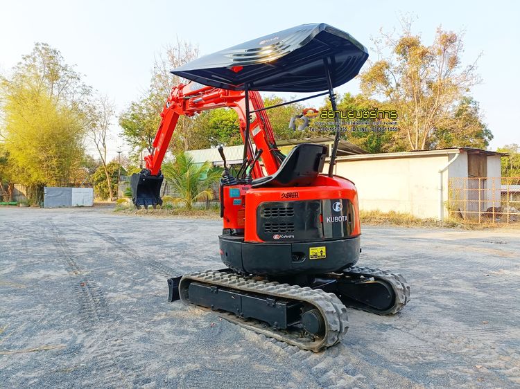  รถขุด แบคโฮ  Kubota RX-141  ขนาด 1.4 ตัน PC14   คอนโทรลน้ำมัน แทรคยาง บูมอาร์มสไลด์ รูปที่ 4