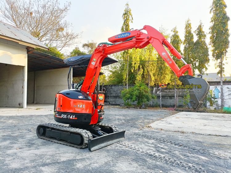  รถขุด แบคโฮ  Kubota RX-141  ขนาด 1.4 ตัน PC14   คอนโทรลน้ำมัน แทรคยาง บูมอาร์มสไลด์ รูปที่ 8