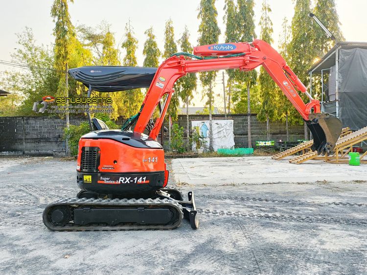  รถขุด แบคโฮ  Kubota RX-141  ขนาด 1.4 ตัน PC14   คอนโทรลน้ำมัน แทรคยาง บูมอาร์มสไลด์ รูปที่ 7