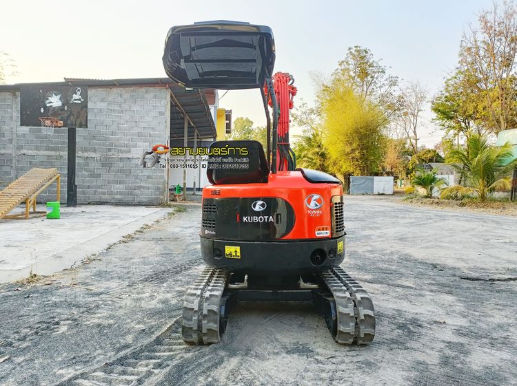  รถขุด แบคโฮ  Kubota RX-141  ขนาด 1.4 ตัน PC14   คอนโทรลน้ำมัน แทรคยาง บูมอาร์มสไลด์ รูปที่ 5