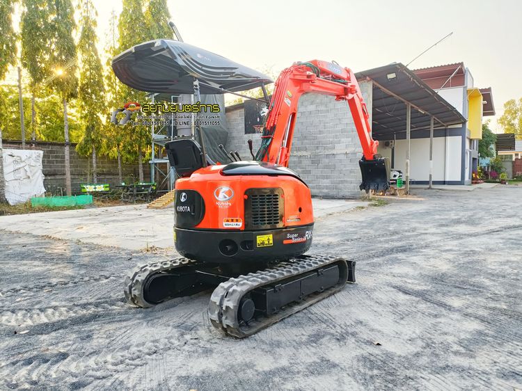  รถขุด แบคโฮ  Kubota RX-141  ขนาด 1.4 ตัน PC14   คอนโทรลน้ำมัน แทรคยาง บูมอาร์มสไลด์ รูปที่ 6