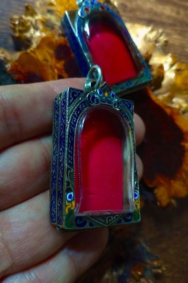 ตลับเงินแท้ลงยาภาพเยี่ยม รูปที่ 7