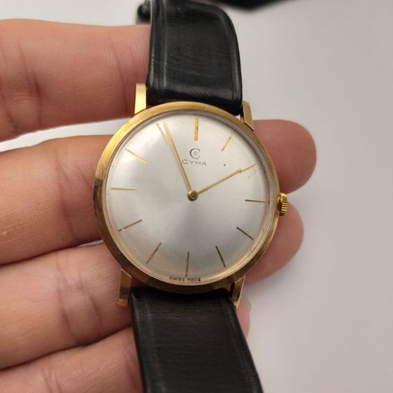 นาฬิกาวินเทจ แบรนด์ CYMA ตัวเรือนทอง 9CT ตัว ขนาด 32มม. ยุคปี 1950 รูปที่ 13